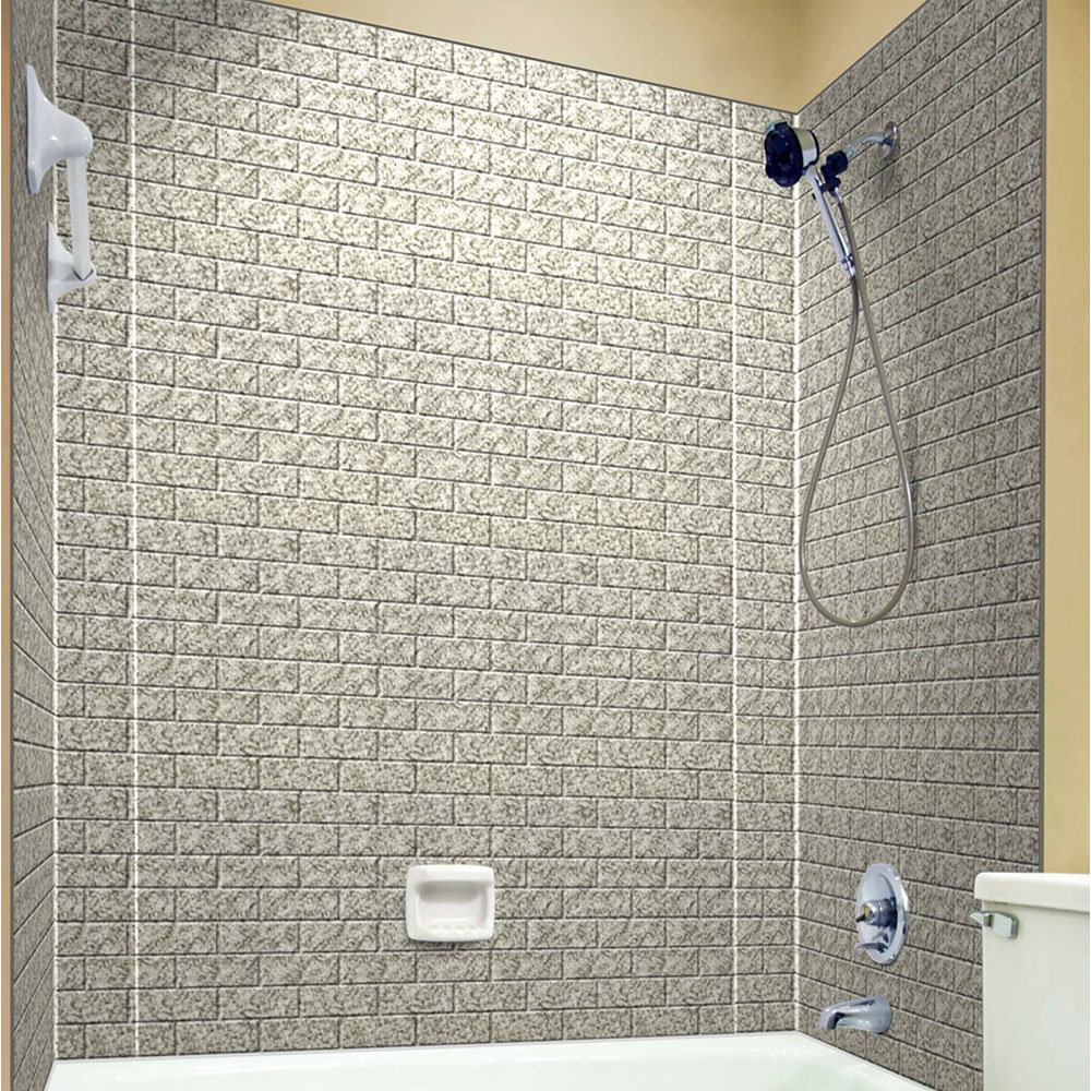 FromPlainToBeautifulInHours Subway Tile Mirroflex Tub and Shower