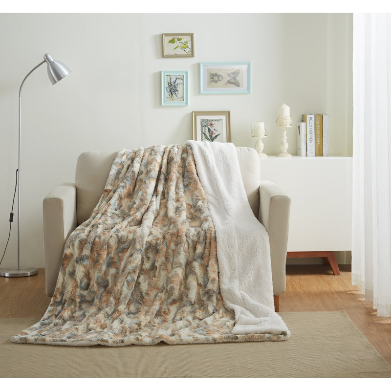 Tache Home Fashion Russian Lynx Faux Fur Throw Blanket Reviews Wayfair