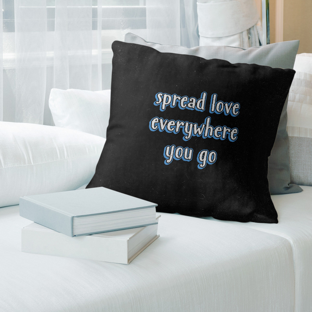 East Urban Home Spread Love Quote Chalkboard Style Pillow Cover Wayfair