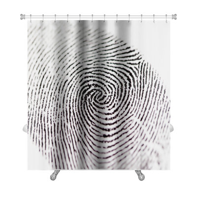 Human Touch Fingerprint Premium Single Shower Curtain Gear New