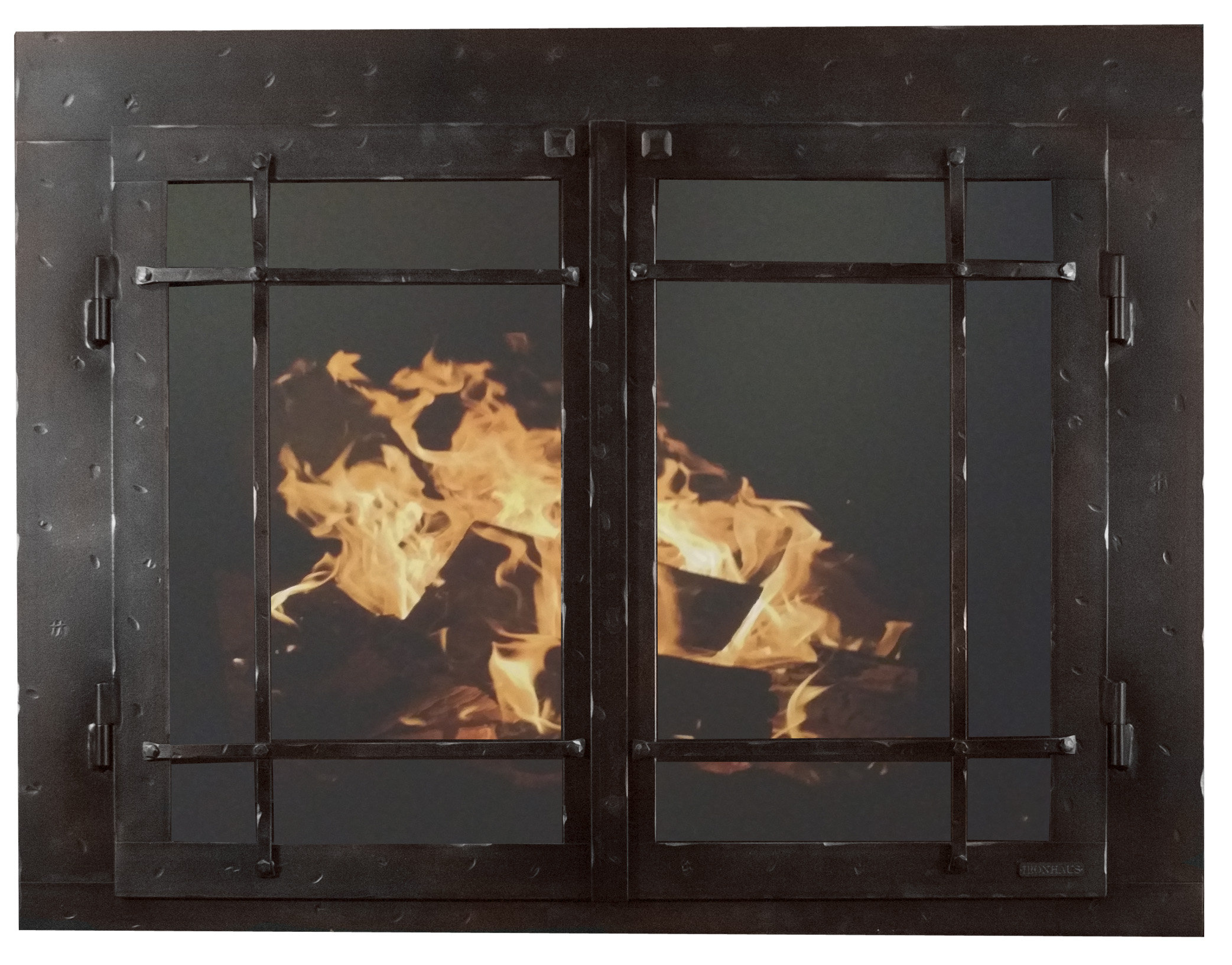Ironhaus Mountain Series Cabinet Style Steel Fireplace Doors Wayfair