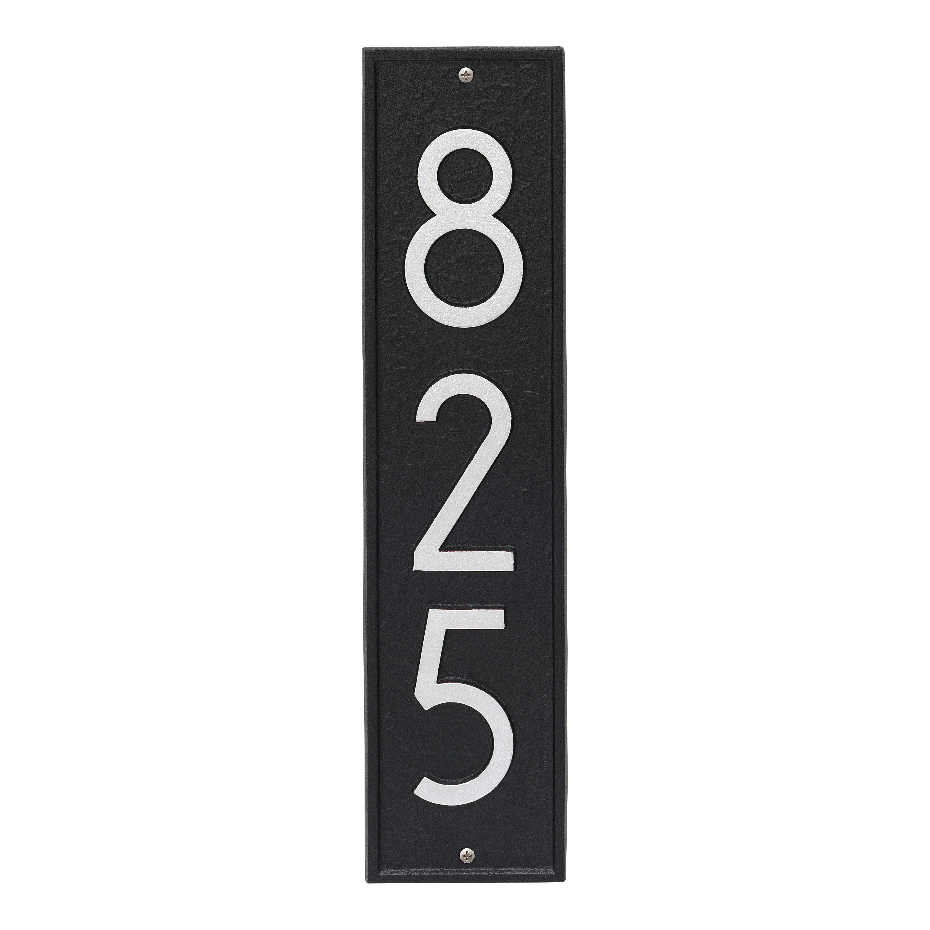 Whitehall Products Delaware Modern Personalized Vertical 3 Line Wall Address Plaque Reviews Wayfair