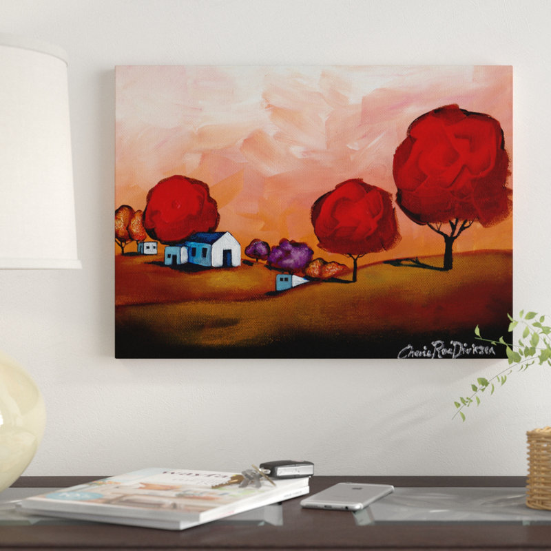 Winston Porter The Red Trees By Cherie Roe Dirksen Acrylic