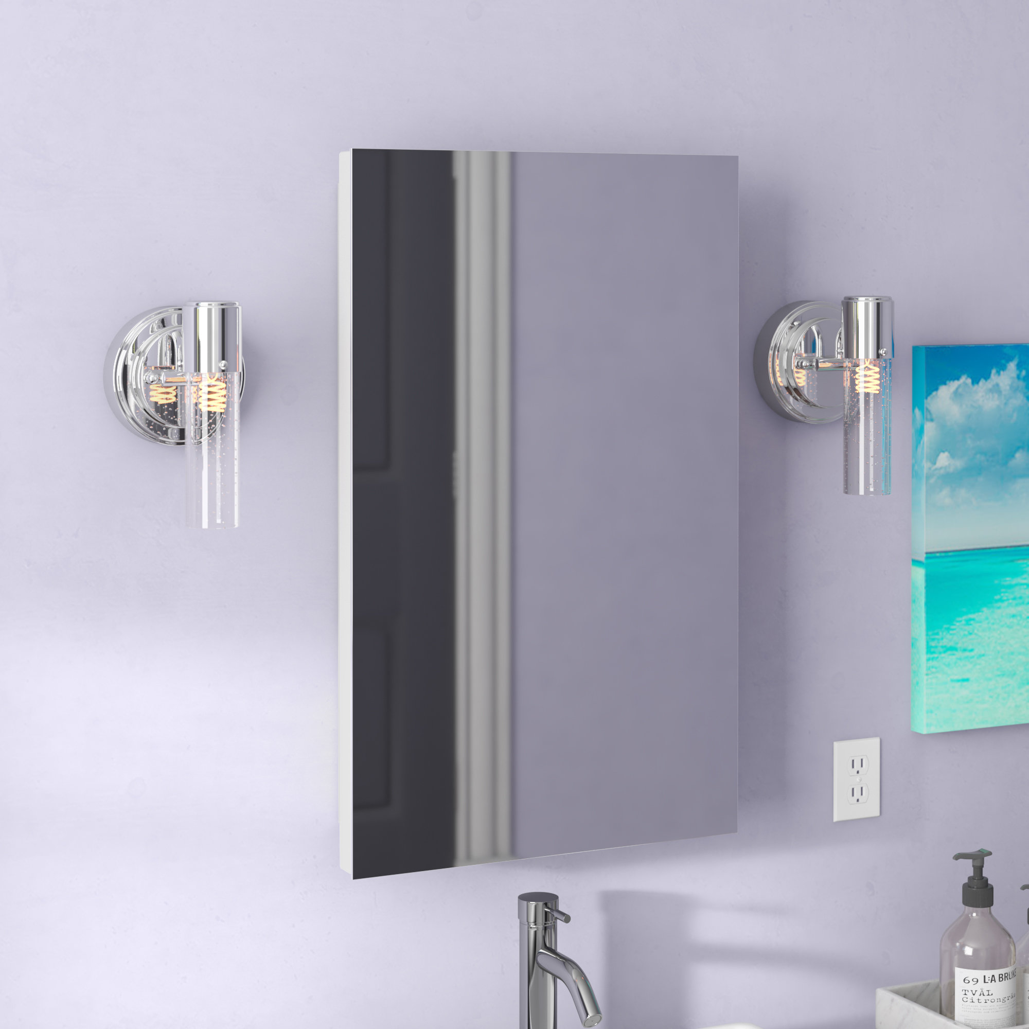Keenan 12.12" x 12.12" Recessed Medicine Cabinet Keenan 12.12" x 12.12" Recessed Medicine Cabinet