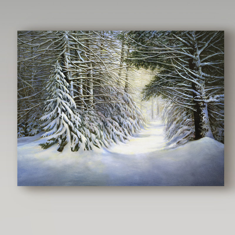 Trademark Art Winter Song Oil Painting Print On Wrapped Canvas