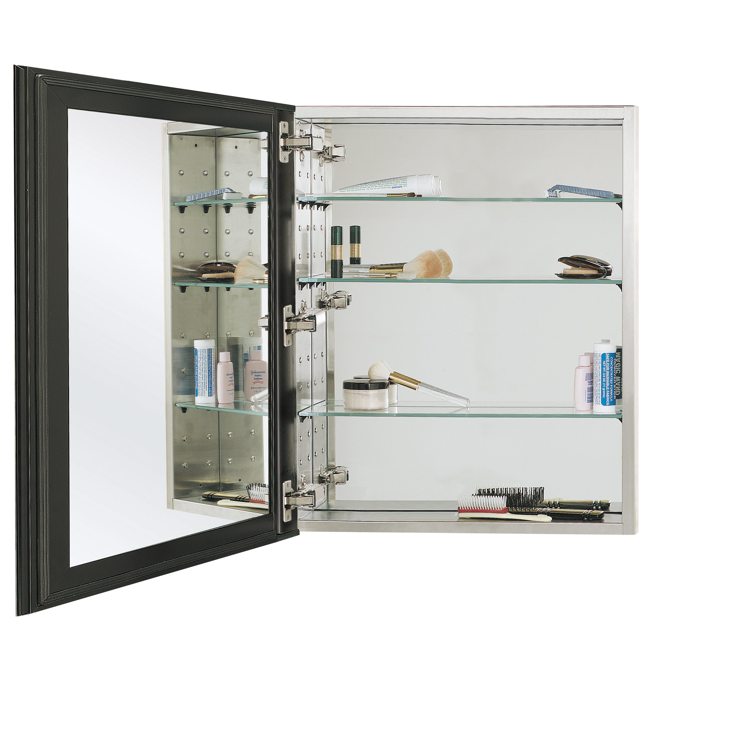 Reflections Oversize Series 4" x 4" Recessed Medicine Cabinet Reflections Oversize Series 4" x 4" Recessed Medicine Cabinet