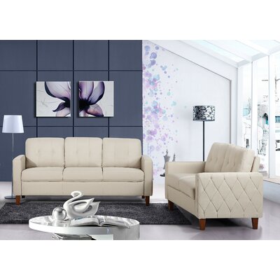 Gabrielo 2 Piece Living Room Set