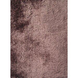 Shaggy Hand Tufted Brown Area Rug