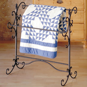 Iron Scroll Quilt Rack by Laurel Foundry Modern Farmhouse