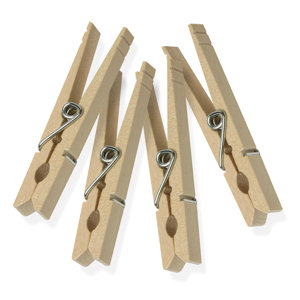 Spring Classic Wood Clothes Pin (Set of 24)