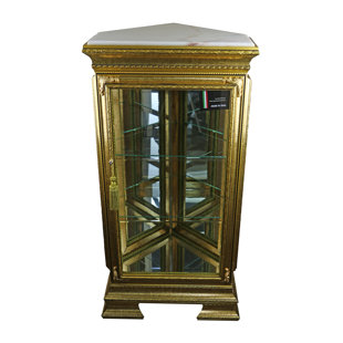 Go to store & view more images Astoria Grand Stlouis Pentagonal Lighted Corner Curio Cabinet