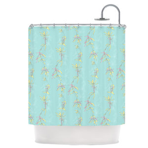 Falling Florals Shower Curtain