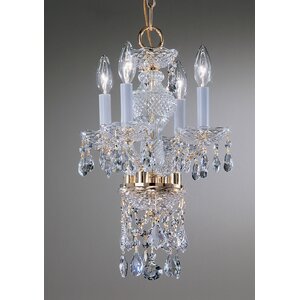 Monticello 4-Light Crystal Chandelier