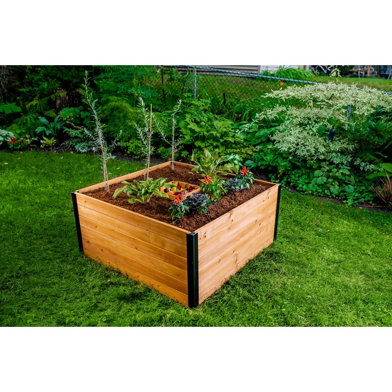 Vita Mezza Keyhole Composting Wood Raised Garden Bed Reviews Wayfair