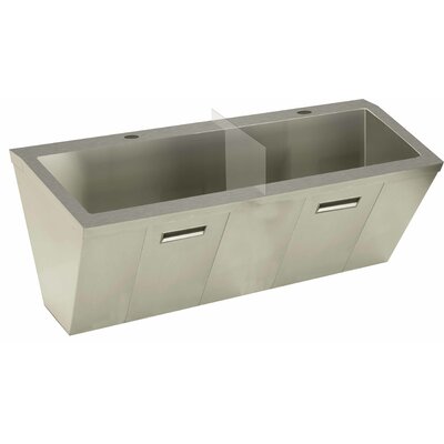 Wall Mounted Service Sink Advance Tabco Size 26 H X 60 W X 23 D