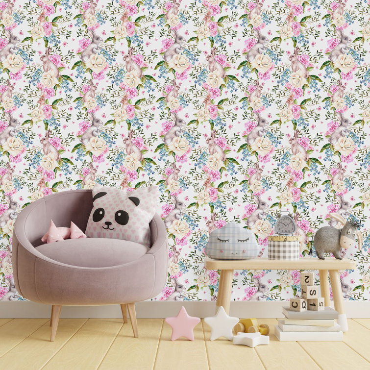 August Grove® Kimmya Peel & Stick Floral Wallpaper | Wayfair