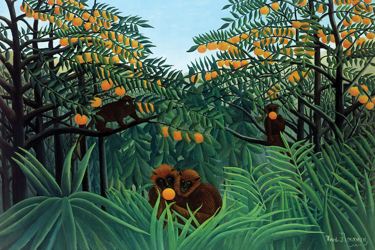 East Urban Home Monkeys In The Jungle 1910 Painting Print On