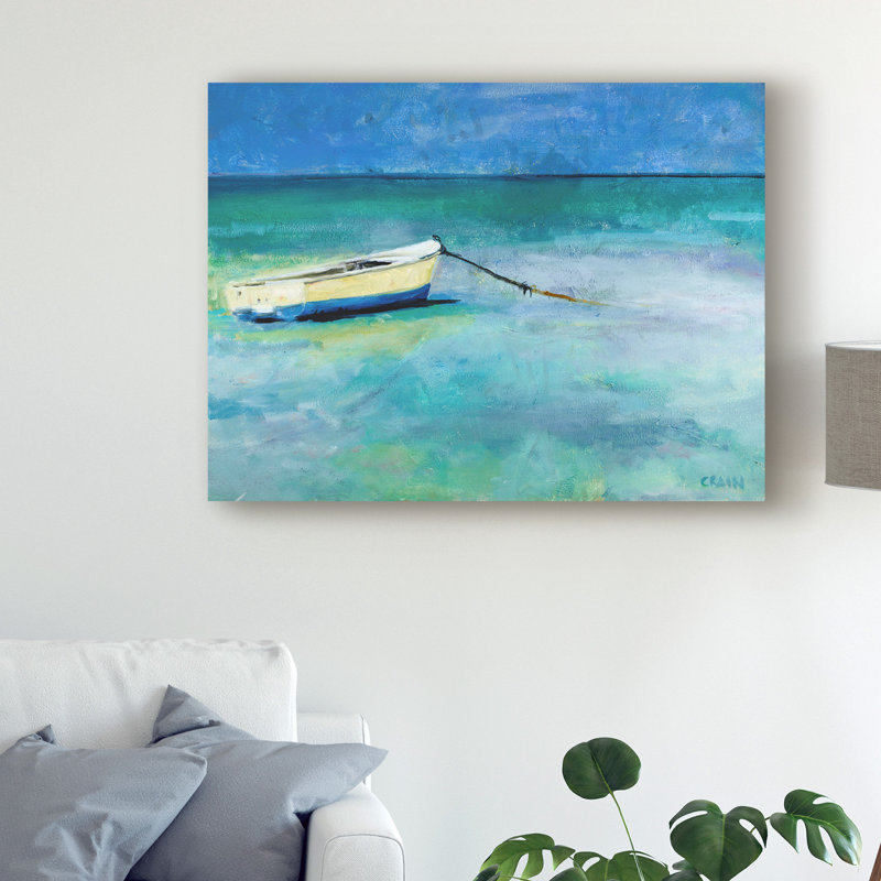 East Urban Home Water Taxi Boat Acrylic Painting Print On