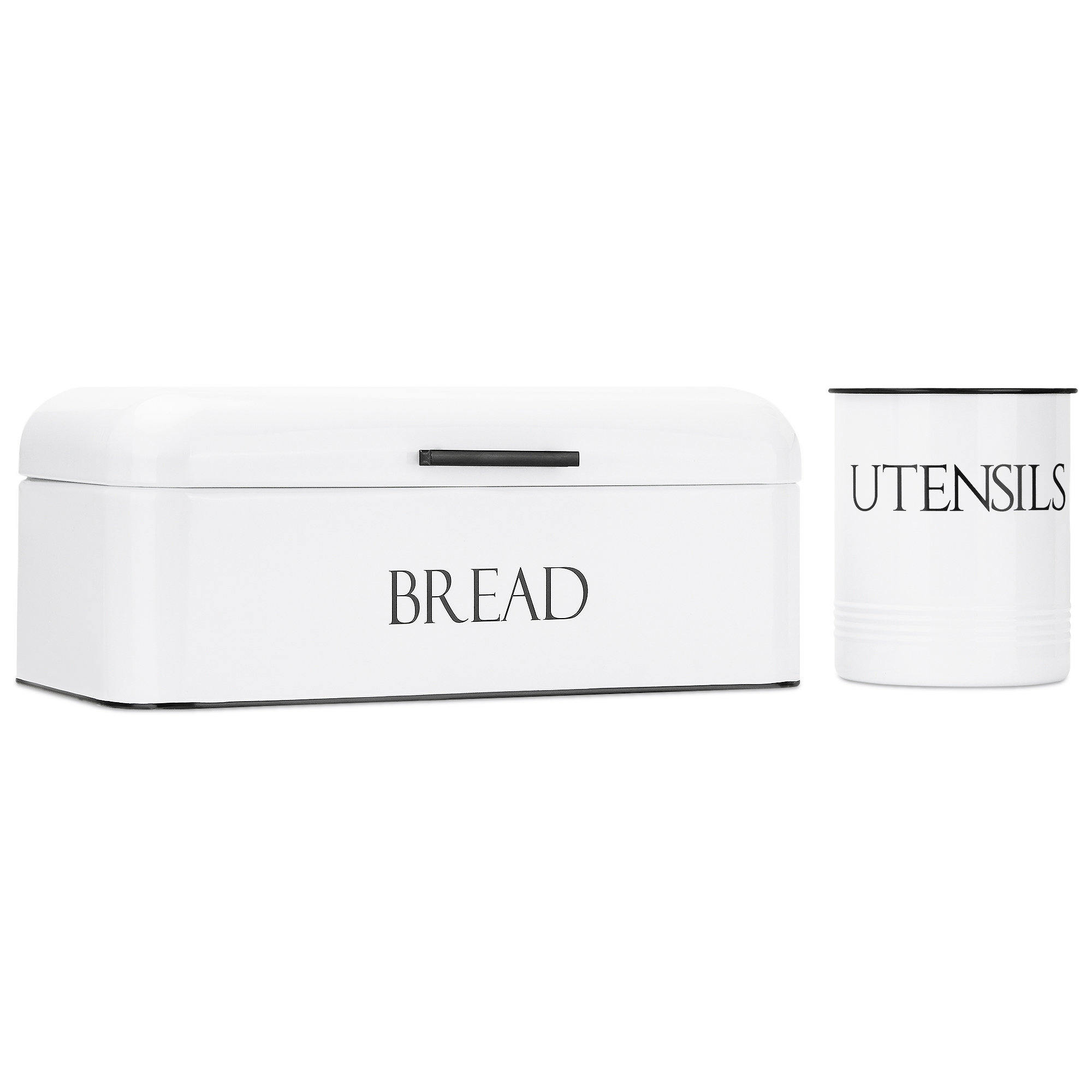 Outshine Co 2 Piece Outshine Vintage Metal Bread Box and Kitchen