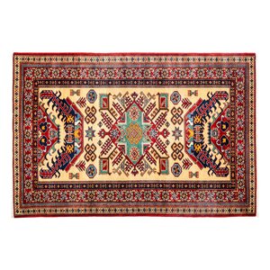 One-of-a-Kind Shirvan Hand-Knotted Red Area Rug