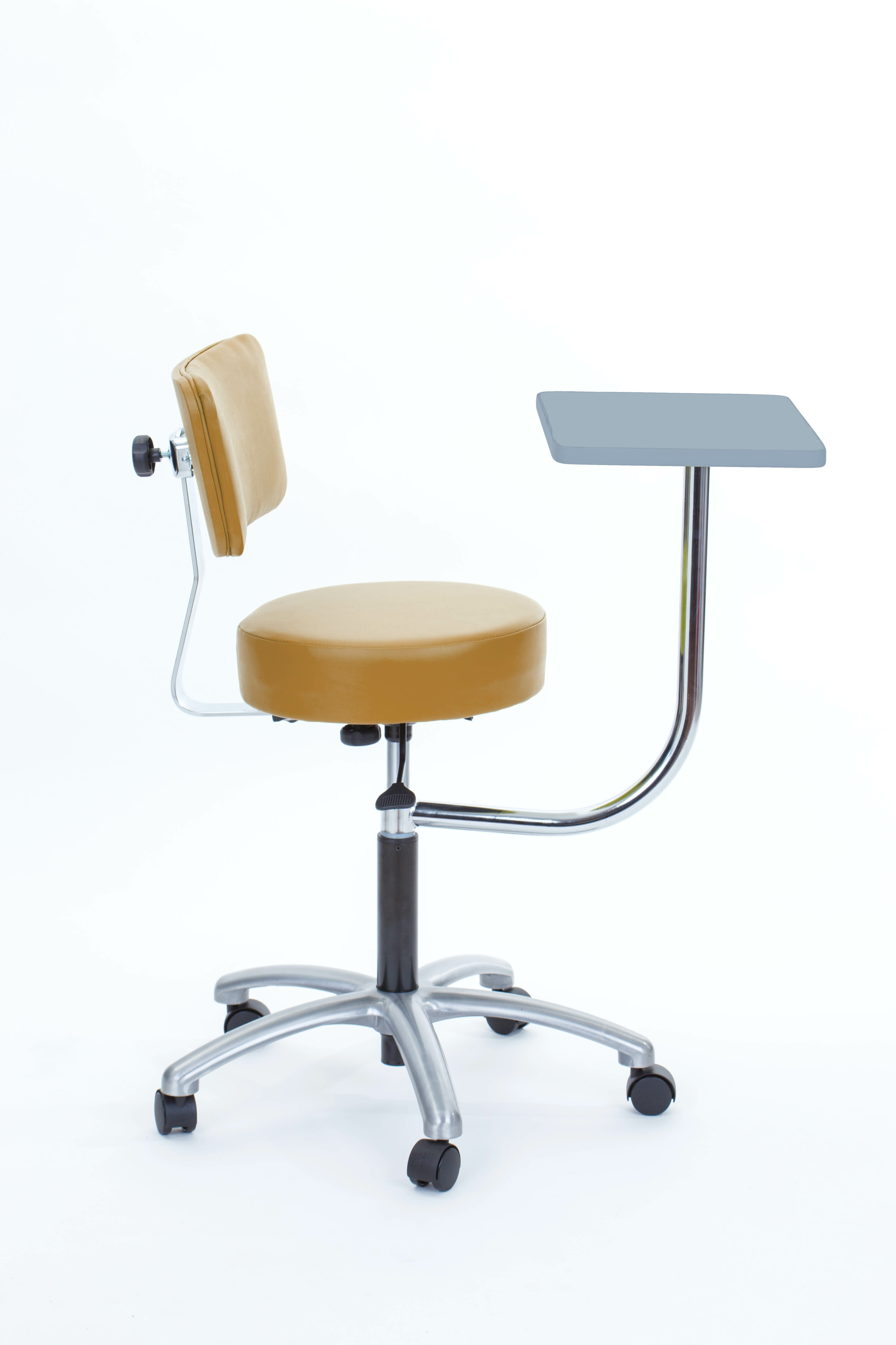 strohm height adjustable stool with desk