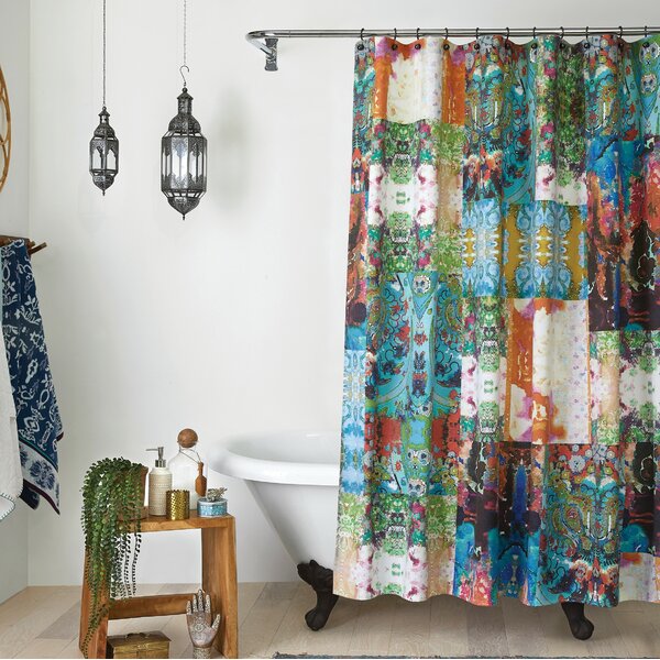 Tracy Porter Harper Cotton Single Shower Curtain & Reviews | Wayfair