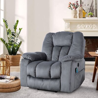 41'' Oversized Power Lift Chair - Heated Massage Electric Recliner with Super Soft Padding(incomplete box 3/3)