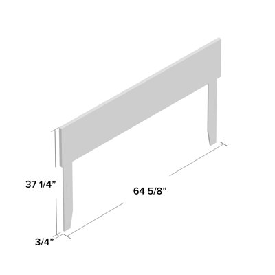 Daurice Solid Wood Panel Headboard with Attachable Device Charger