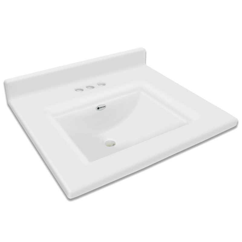 Transolid Camila 49 Single Bathroom Vanity Top Wayfair Single Bathroom Vanity Top