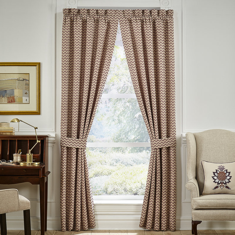 Croscill Lauryn Chevron Rod Pocket Curtain Panels Wayfair