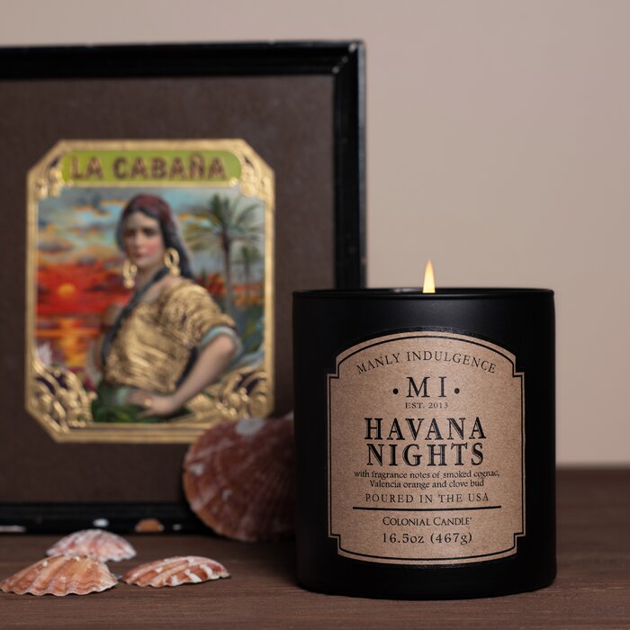 Manly Indulgence Classic Havana Nights Scented Jar Candle ...