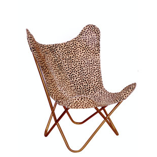 Go to store & view more images Bloomsbury Market Merseles Cheetah Print Butterfly Lounge Chair