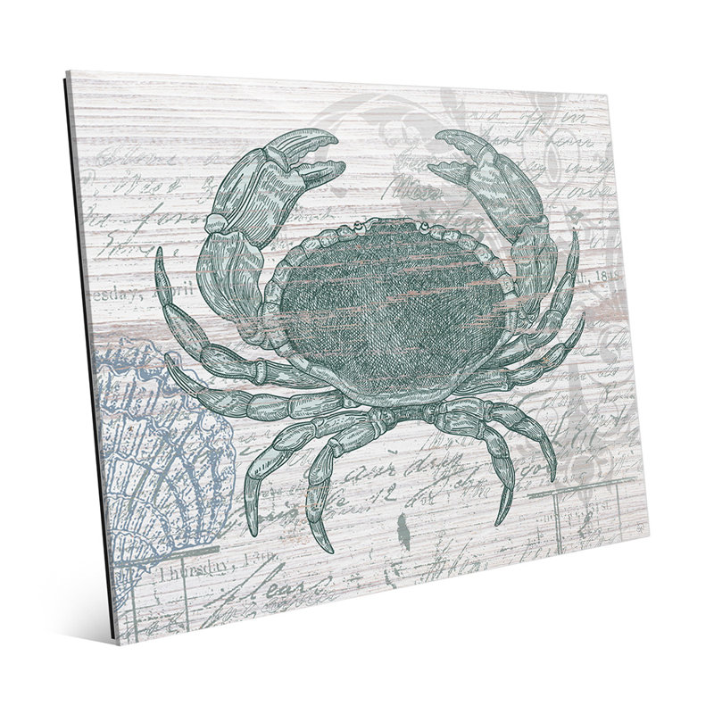 Click Wall Art Vintage Crab Graphic Art Wayfair