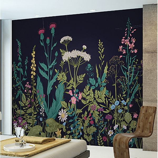 Bungalow Rose Harland Botanical 118 X 94 6 Piece Wall Mural Set Reviews Wayfair
