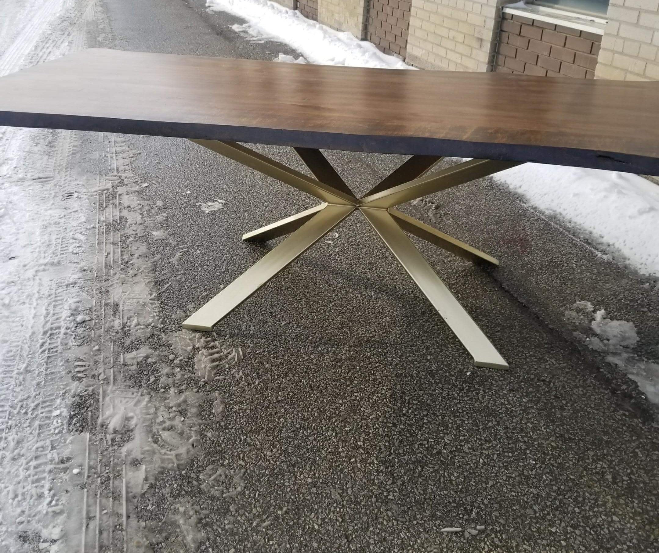 Foundry Select Corcoran Real Handmade Live Edge Dining Table Wayfair