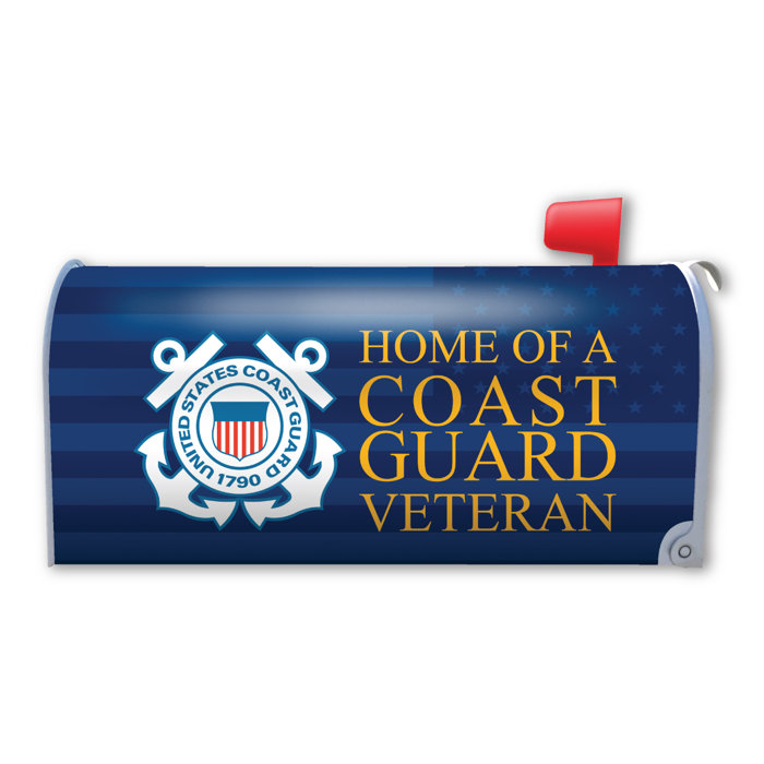 Home of a Coast Guard Veteran Magnetic Mailbox Cover