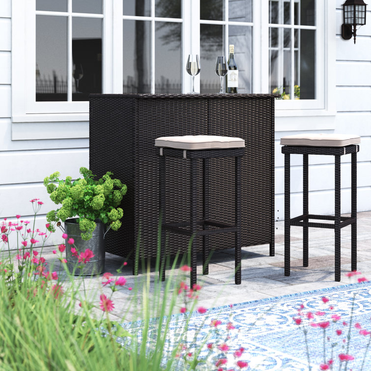 wayfair patio bar set