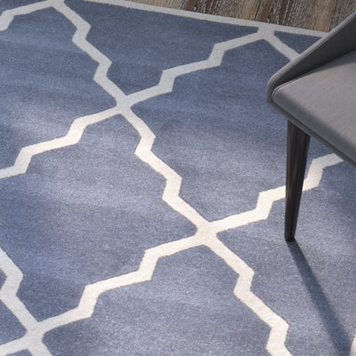 Carolene Hand Tufted Wool Geometric Rug