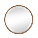 Round Mirror Wood Frame Wayfair
