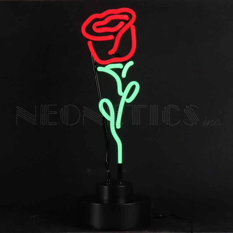 Neonetics Rose Tabletop Neon Sign Wayfair