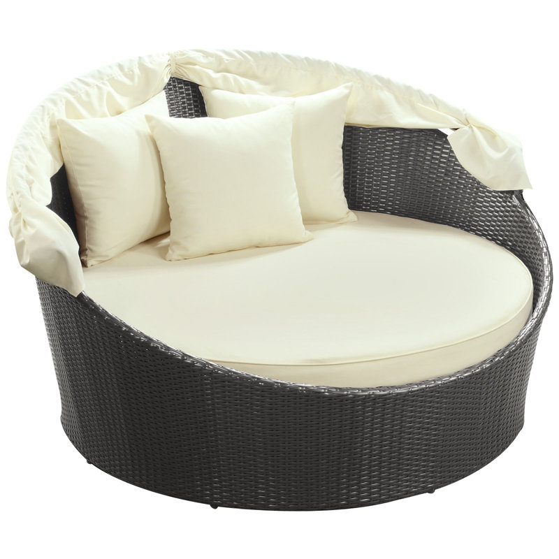 Holden Canopy Outdoor Patio Daybed With Cushions Reviews Joss Main Holden Canopy Outdoor Patio Daybed With Cushions