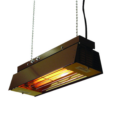 Ceiling Mounted Electric Infrared Utility Heater Tpi Finish Brown