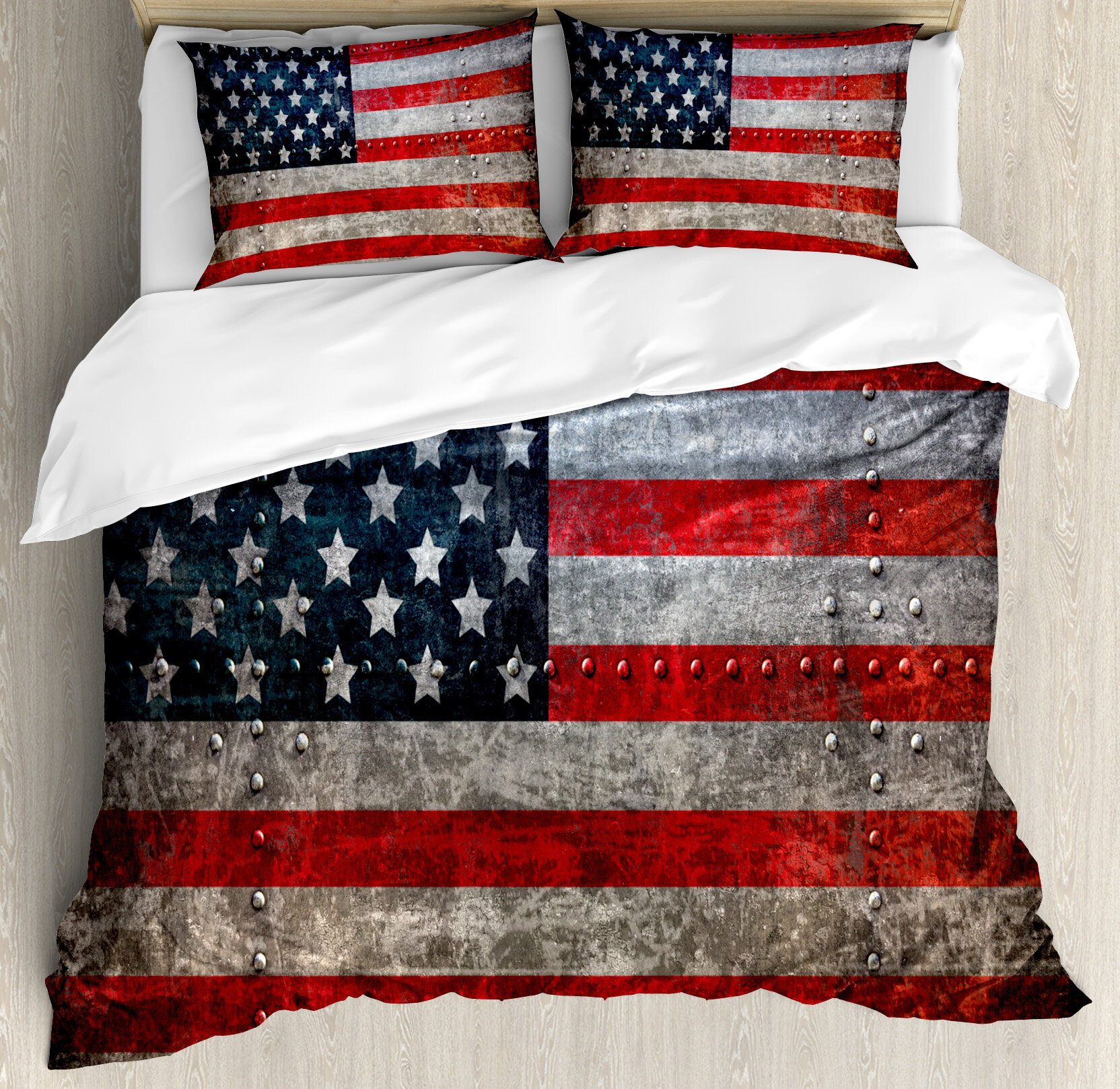 East Urban Home American Flag Royalty Textured Us Backdrop On