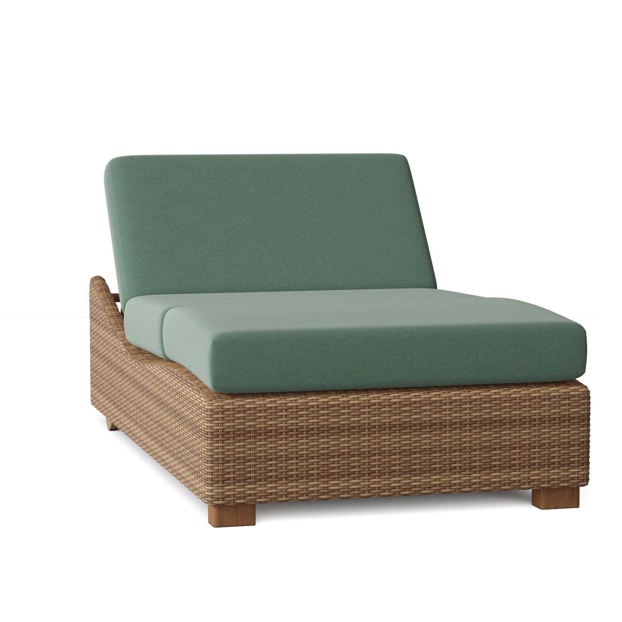 montecito double reclining chaise lounge with cushion