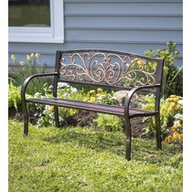 Bench Half Round Garden Bench Tree Outdoor Steel Seat Patio Chair Seat NEW FUNITURE345 