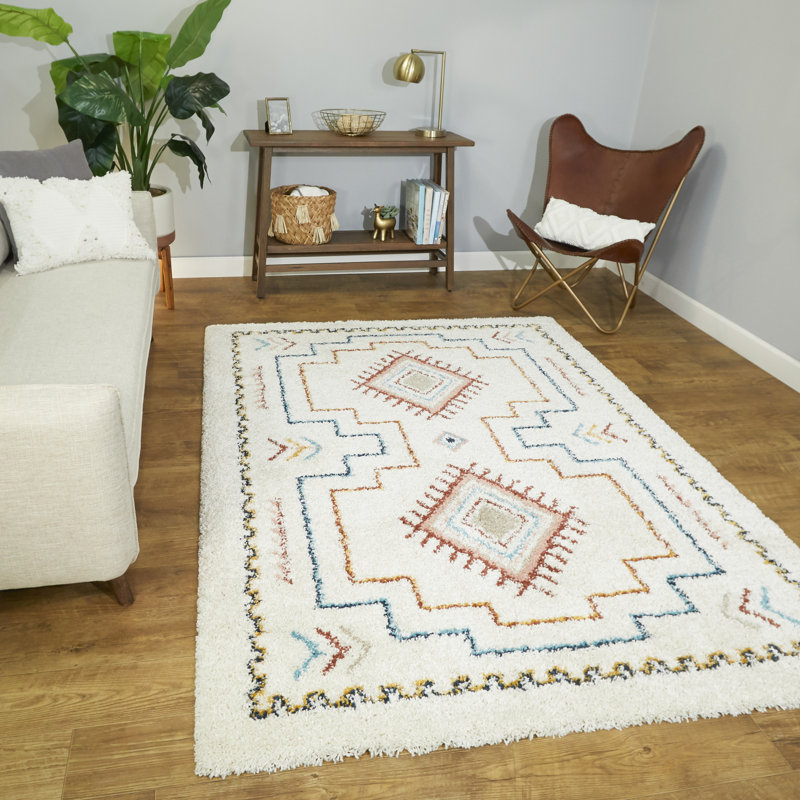 Union Rustic Enright Tribal Moroccan Shag Red Blue Off White Area Rug Reviews Wayfair Shop wayfair.ca for all the best red area rugs.
