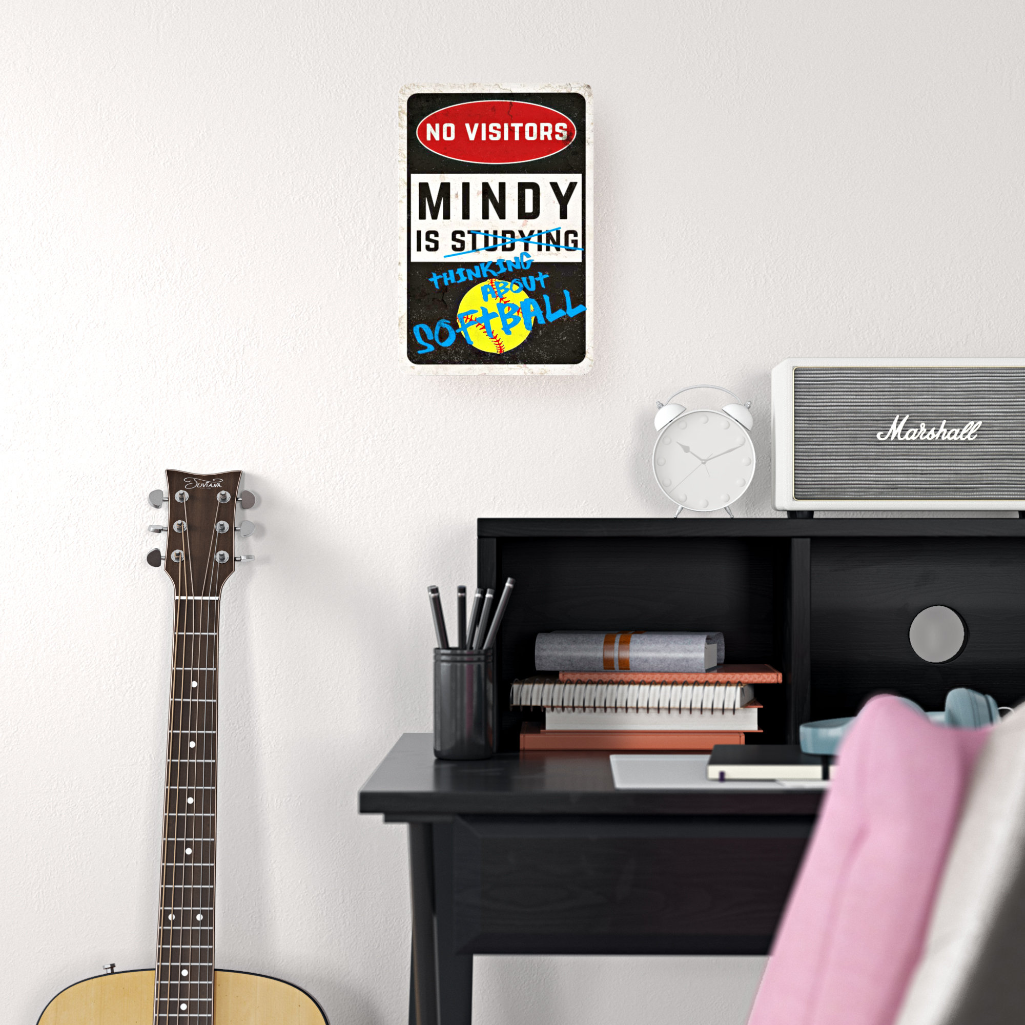 Grovelane Teen Personalized Softball Room Metal Wall Decor Wayfair