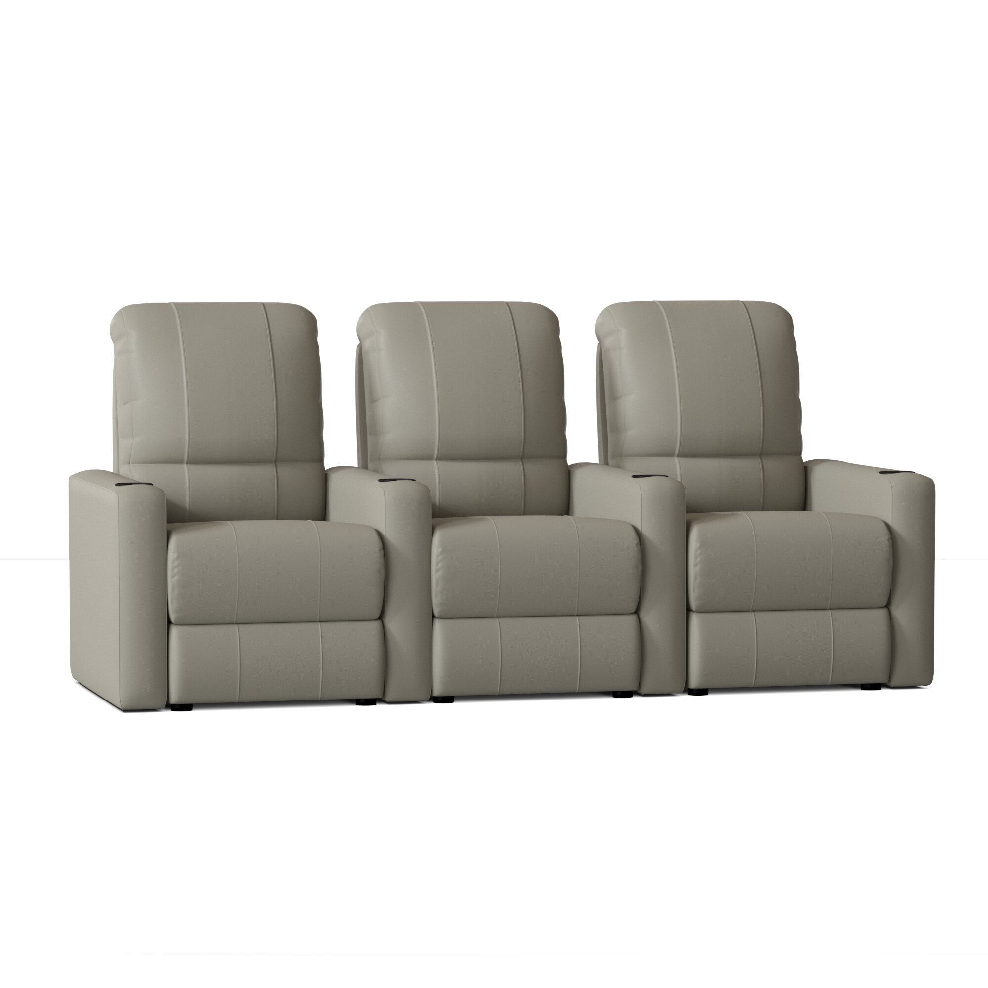 Latitude Run® 89'' Wide Home Theater Sofa with Cup Holder & Reviews ...