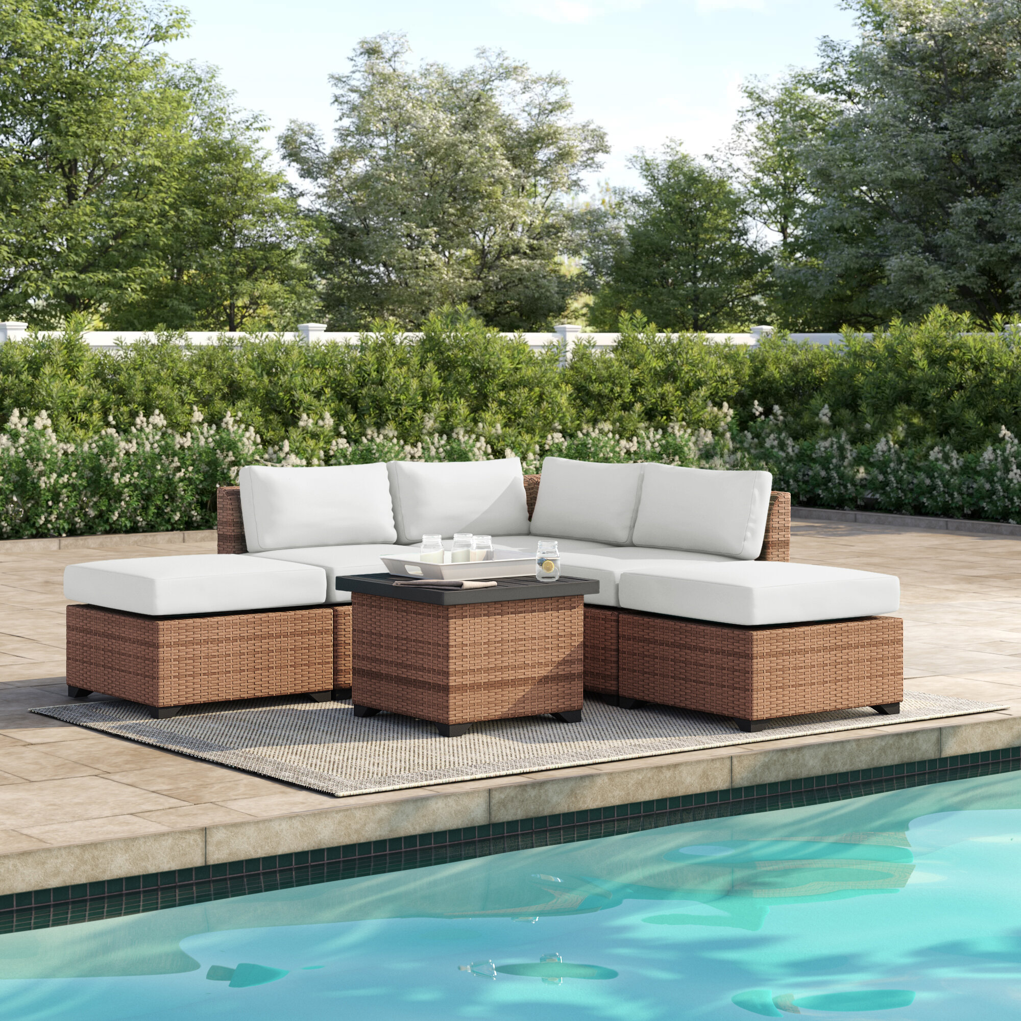 waterbury 6 piece rattan