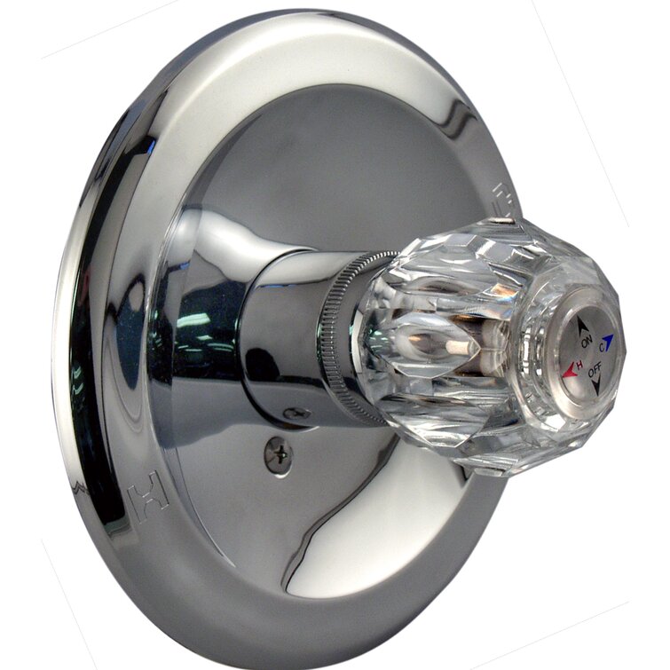 Aqua Plumb 1550220 Single-Handle Tub/Shower Polished Chrome Faucet with Trim